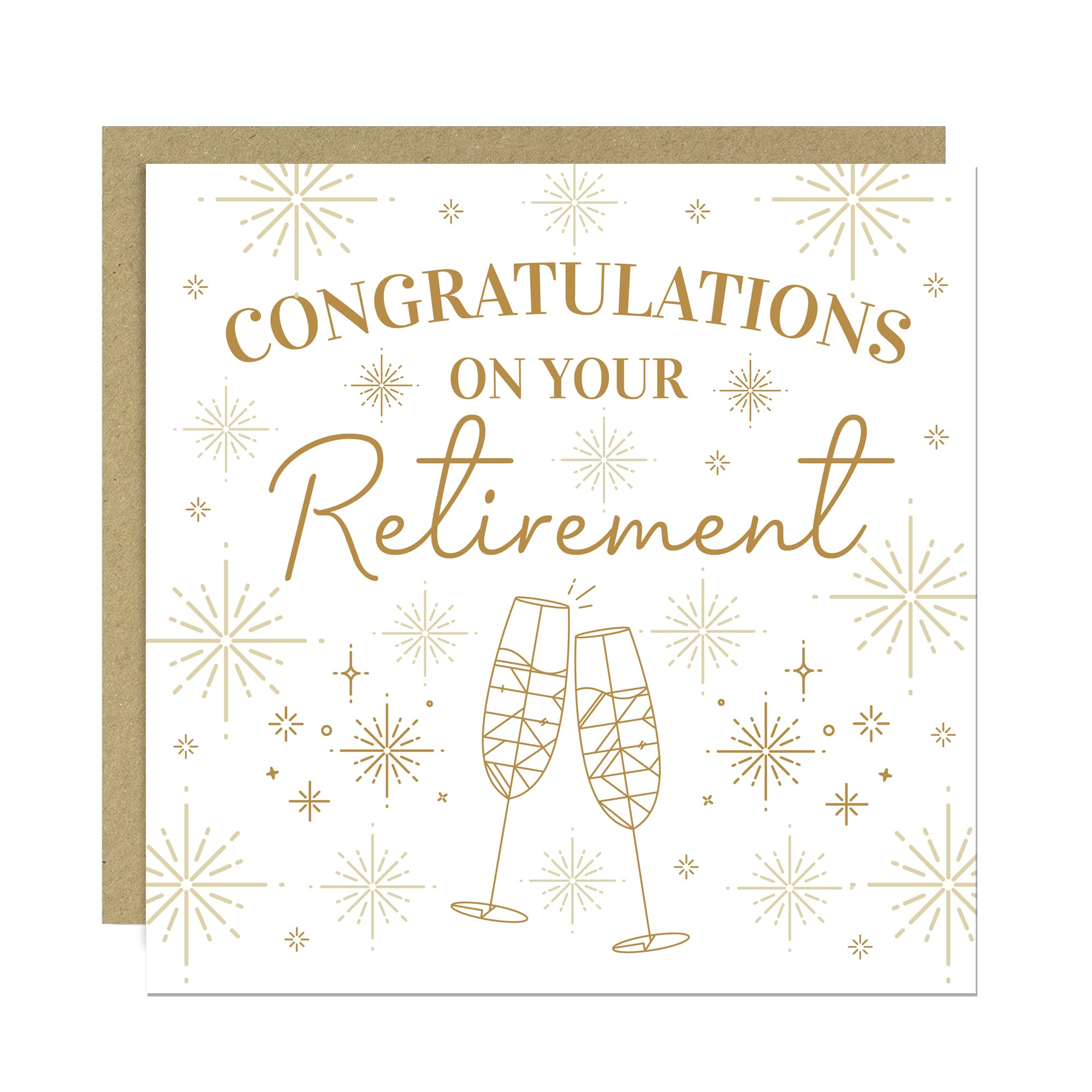 RED OCEAN Congratulations On Your Retirement Greetings Card For Women | Retirement Card For Colleagues Friends Teachers | Retired Cards For Him Her 145x145mm With Kraft Envelope