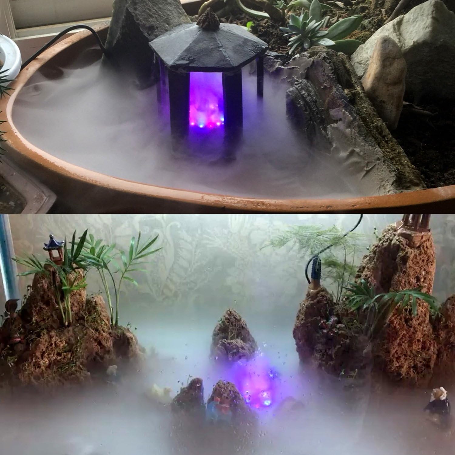 Mist Maker Fountain - 12 Color LED Fog Machine -6