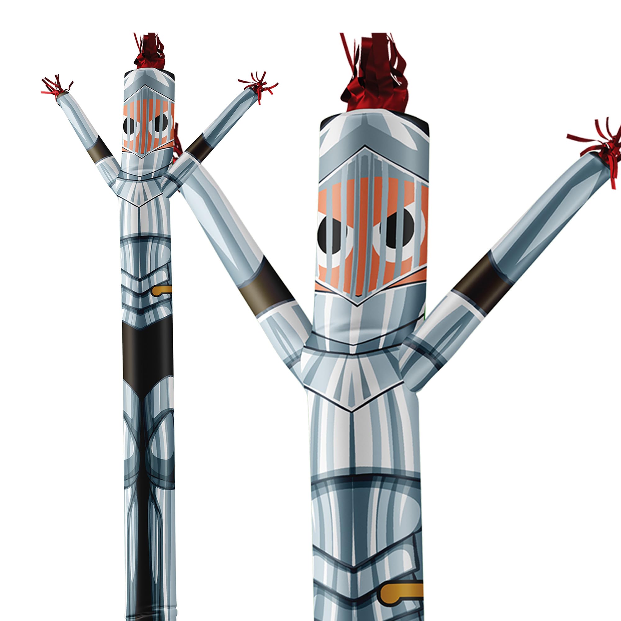 LookOurWay Air Dancers Inflatable Tube Man Attachment - 20 Feet Tall Wacky Waving Inflatable Dancing Tube Guy for Business Promotion (Blower Not Included) - Mascot Character Animal Themed - Knight