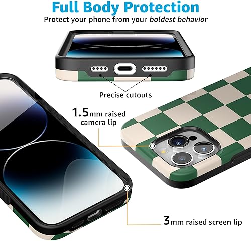 Vista 44 de Casely Funda para iPhone 15 Pro Jardín Secreto Flores mixtas Funda atrevida Compatible con MagSafe y botón de acción Jardín Secreto Floral