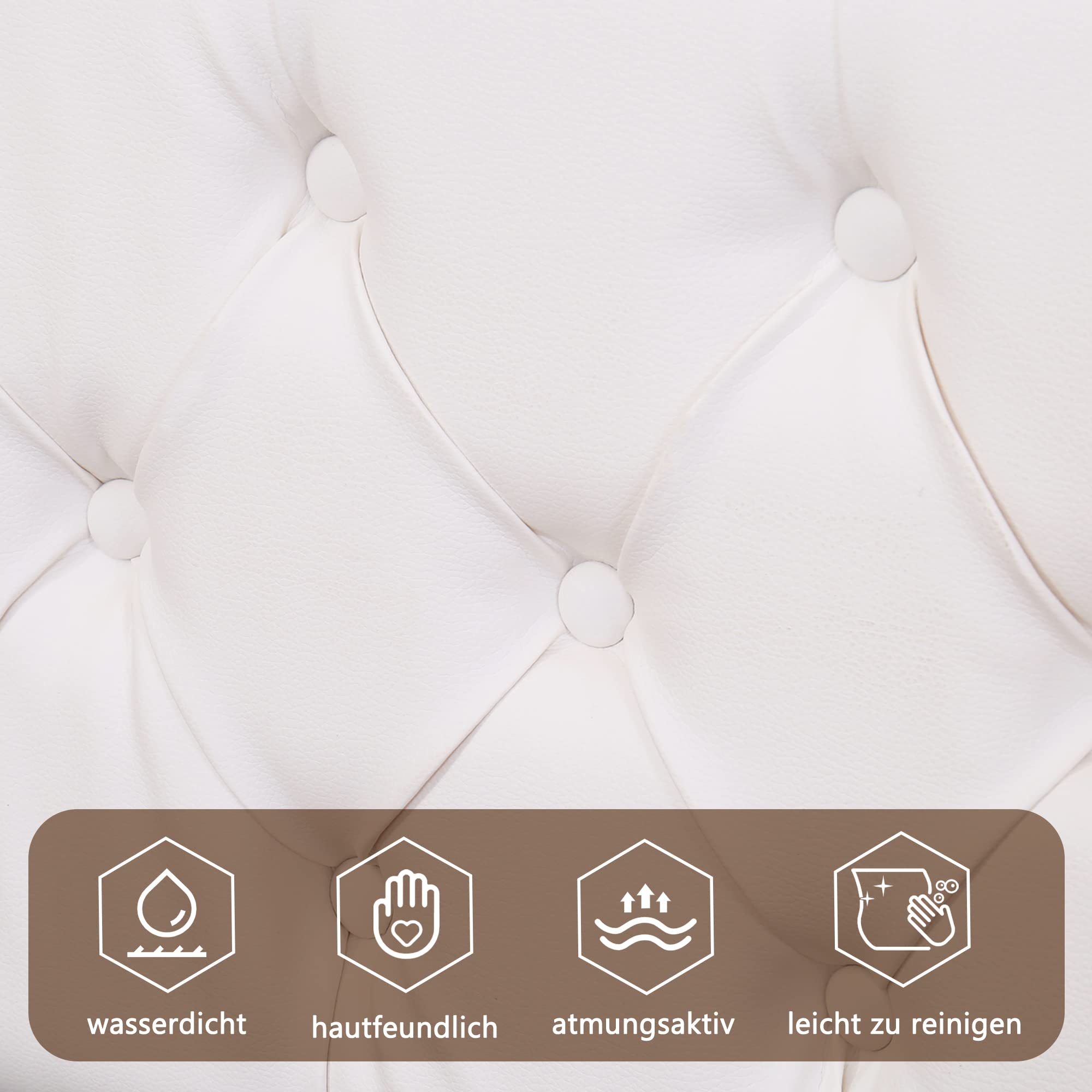 Cama hidráulica de 180 x 200 cm, Cama de Matrimonio con somier y Espacio de Almacenamiento, Incluye Barra de iluminación LED (Blanco, 180 x 200cm)