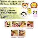 Party Propz Jungle Theme Half Birthday Decorations - 36 Pcs Animals Theme Half Birthday Decoration Combo | Bday Decorations for Baby 6 Months |Half Bday Decoration For Baby Boy gallery image