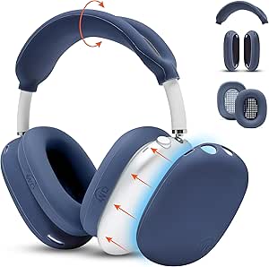 Wicked Cushions Earpads & Sweat Covers For Sony WH1000XM5 Headphones - Blue
