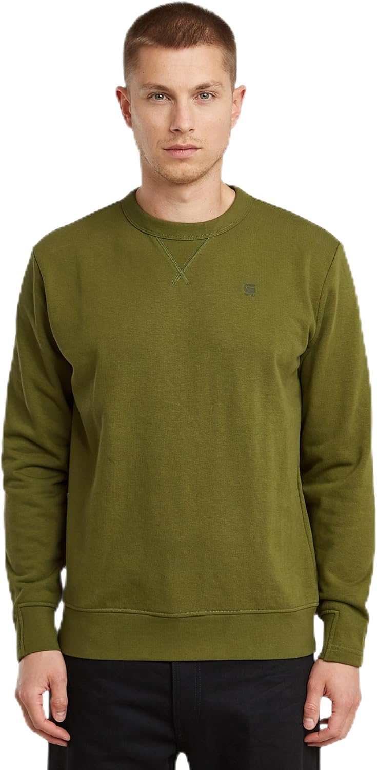 G-STAR RAW Nifous Zip Thru Sweater Heren - Shadow Olive Groen