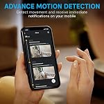 Geeni Vivid Caméra de sécurité intelligente d'intérieur – HD Caméra Live Stream pour la surveillance intérieure avec vision nocturne, 2-Way Audio, Support flexible, Micro SD Fente, détection des mouvements & Contrôle de l'application – 2Pack, blanc