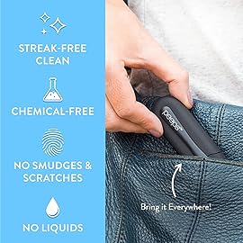 CarbonKlean Peeps Glasses Cleaner - for Eyeglasses, Reading Glasses, and More - Lens Cleaner with Carbon Microfiber Tech - Injected Pink- 3 Count