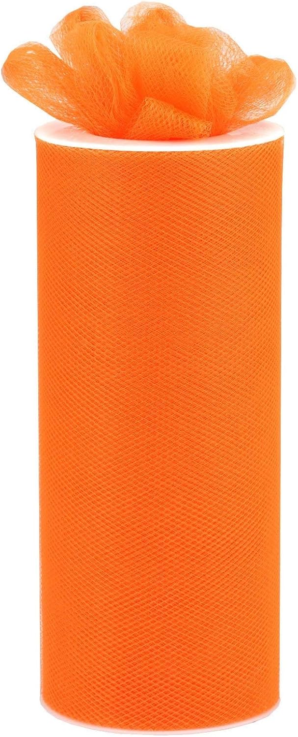 TABLECLOTHSFACTORY 6" x 25 Yards Wedding Tulle Roll for