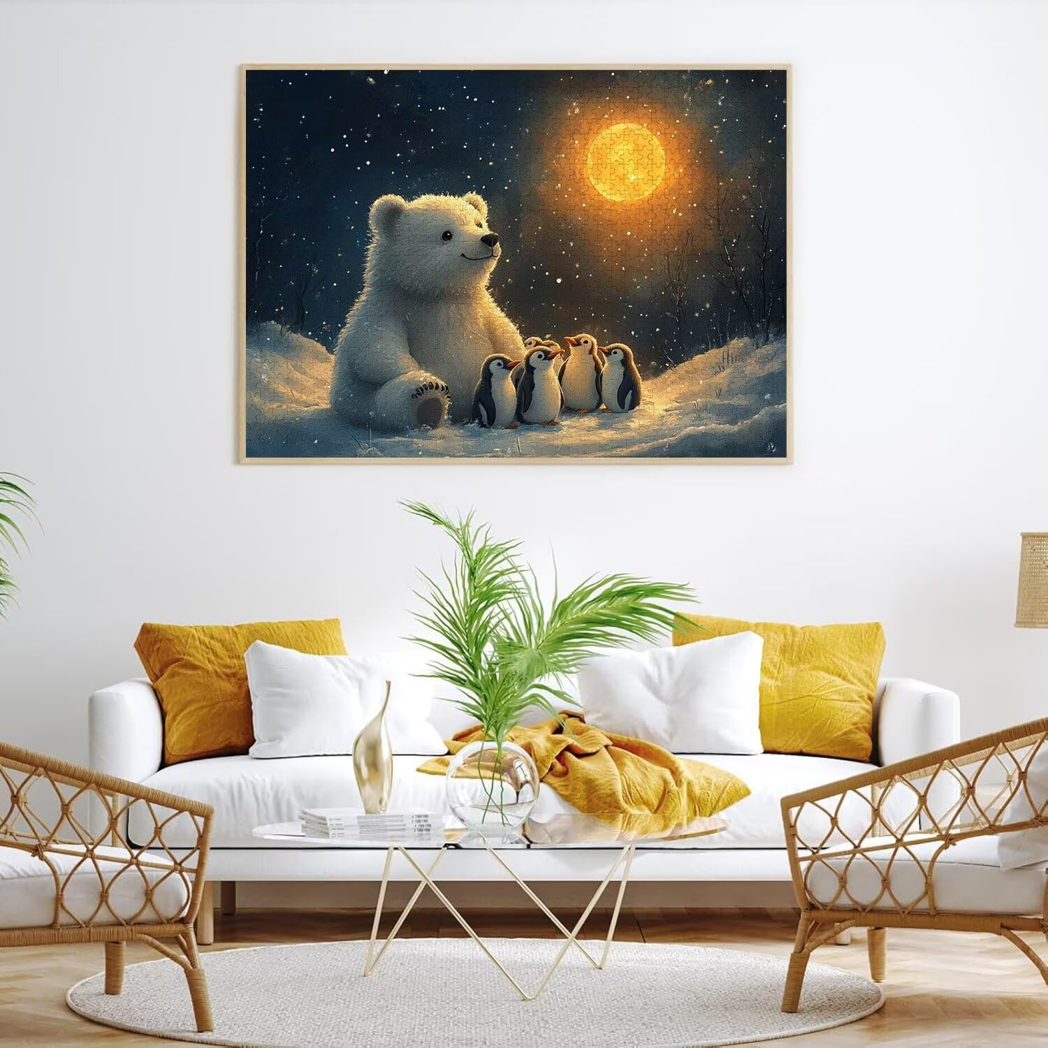 Puzzle 5000 elementów dla dorosłych, gry rodzinne, zwierzę zima, n-100