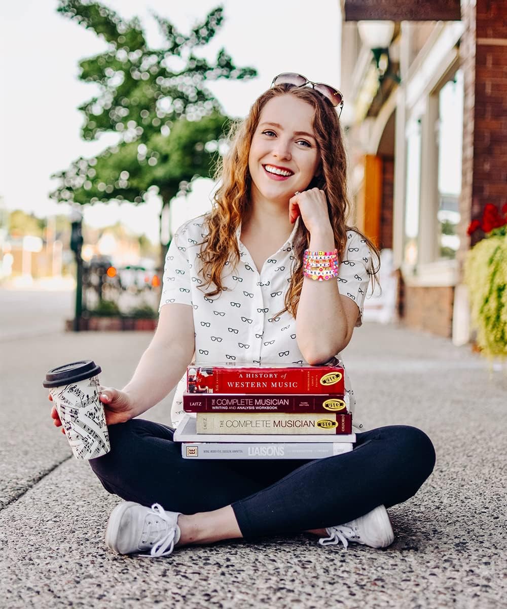 NVENF Teacher Bracelets Clay Heishi Beaded Bracelets for Women Stackable Teach Love Inspire Stretch Bracelets Colorful Bracelets Teacher Appreciation Gifts - Image 3