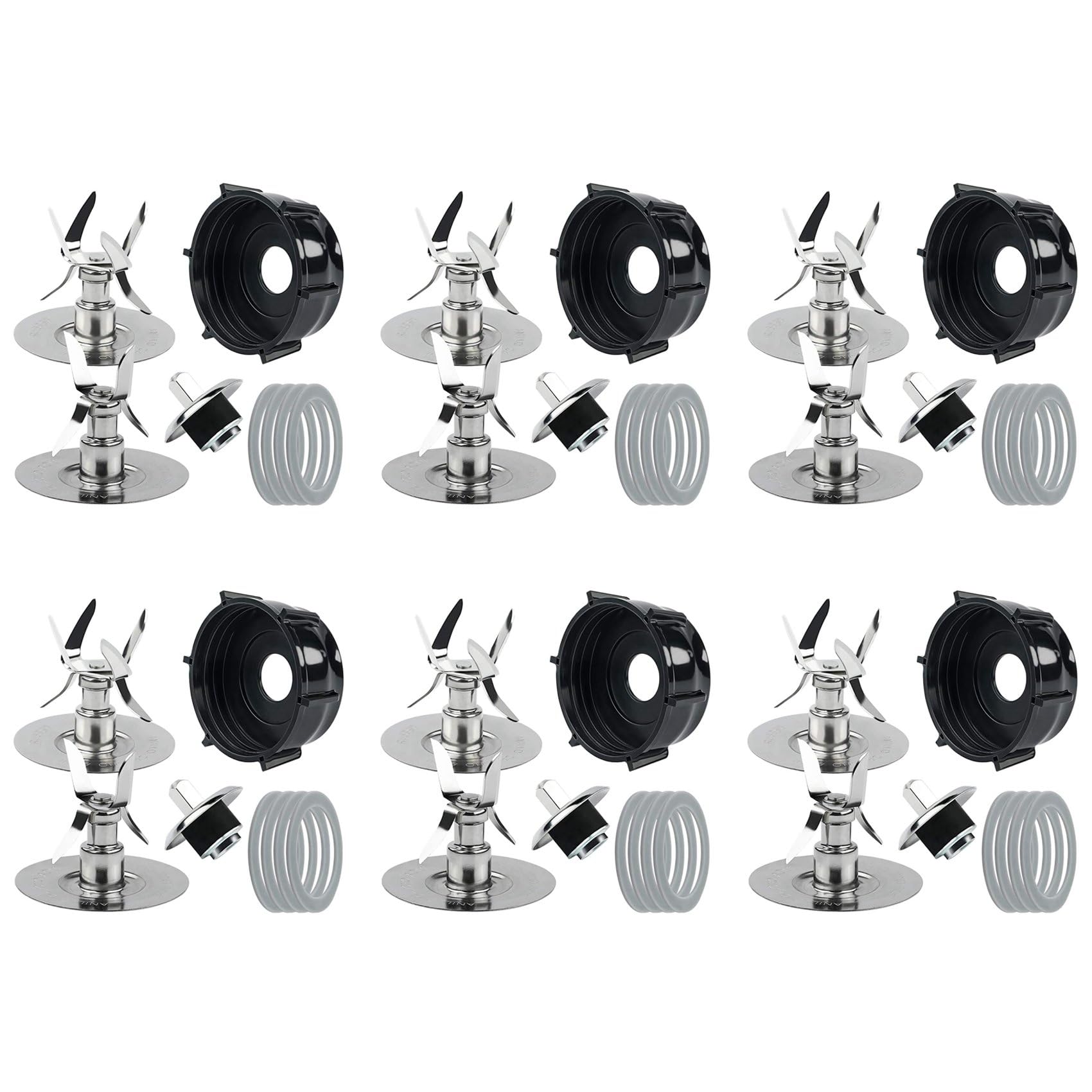 Hndhbfgrt 6set Replacement Parts for & Osterizer Blender Ice Blades 4980 4961 Gasket Coupling Stud Slinger