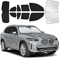 Vista 71 de Parasoles para ventanas de auto para bebé, 4 unidades de 20 x 12 pulgadas, adherencia estática, cubiertas para ventanas laterales, frontales