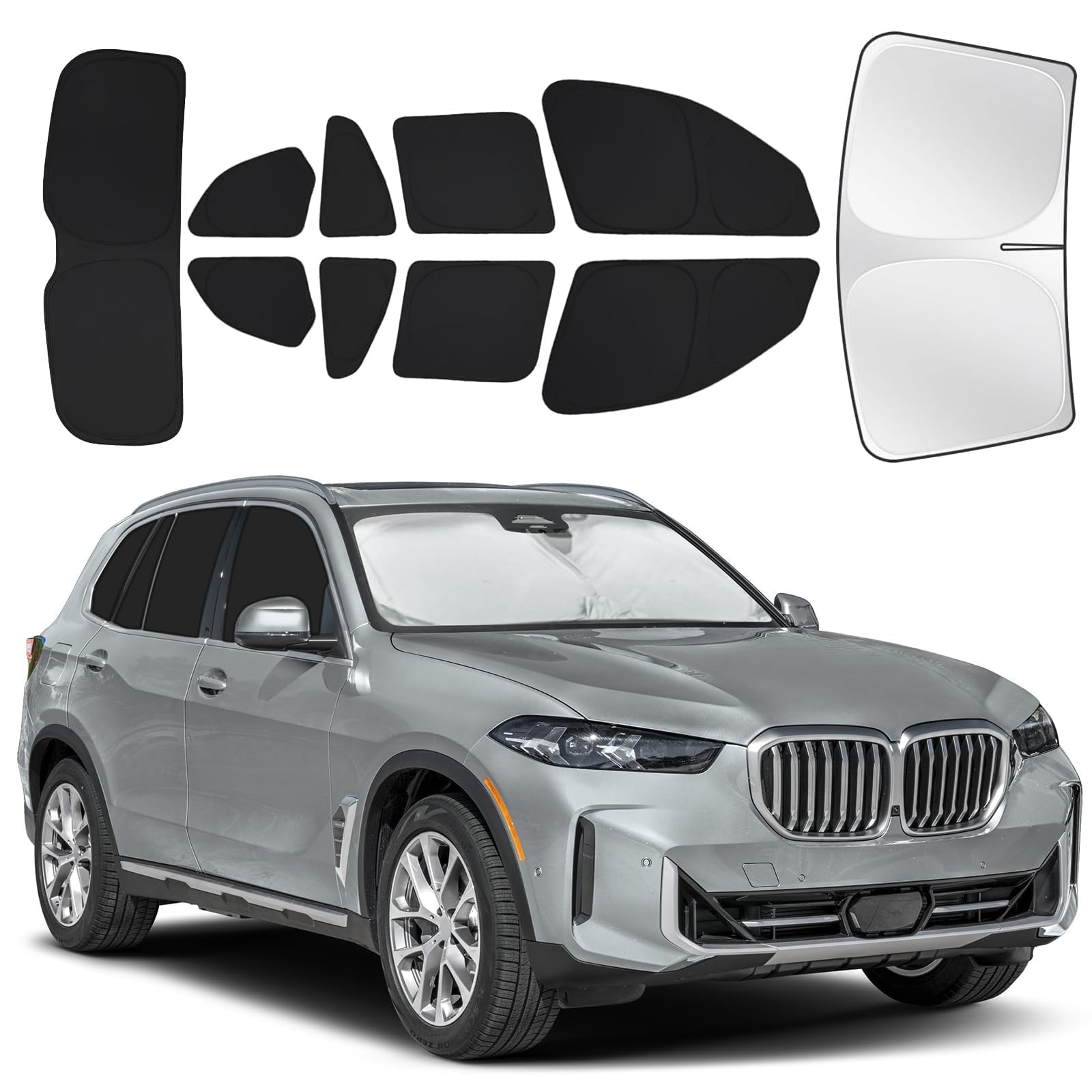 for BMW x5 2019-2025 Car Window Shades, 10Pcs Full Window Covers