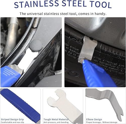 Miniatura 7 de Wetado Kit de herramientas de extracción de molduras, juego de reparación de tapicería de automóvil, kit de reparación de tapicería de automóvil,