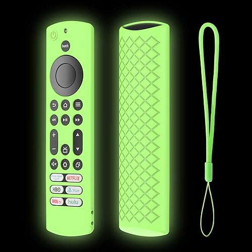 LEFXMOPHY Funda universal Toshiba FireTV e Insignia Smart TV con 6 botones de acceso directo a distancia, funda protectora de silicona verde que