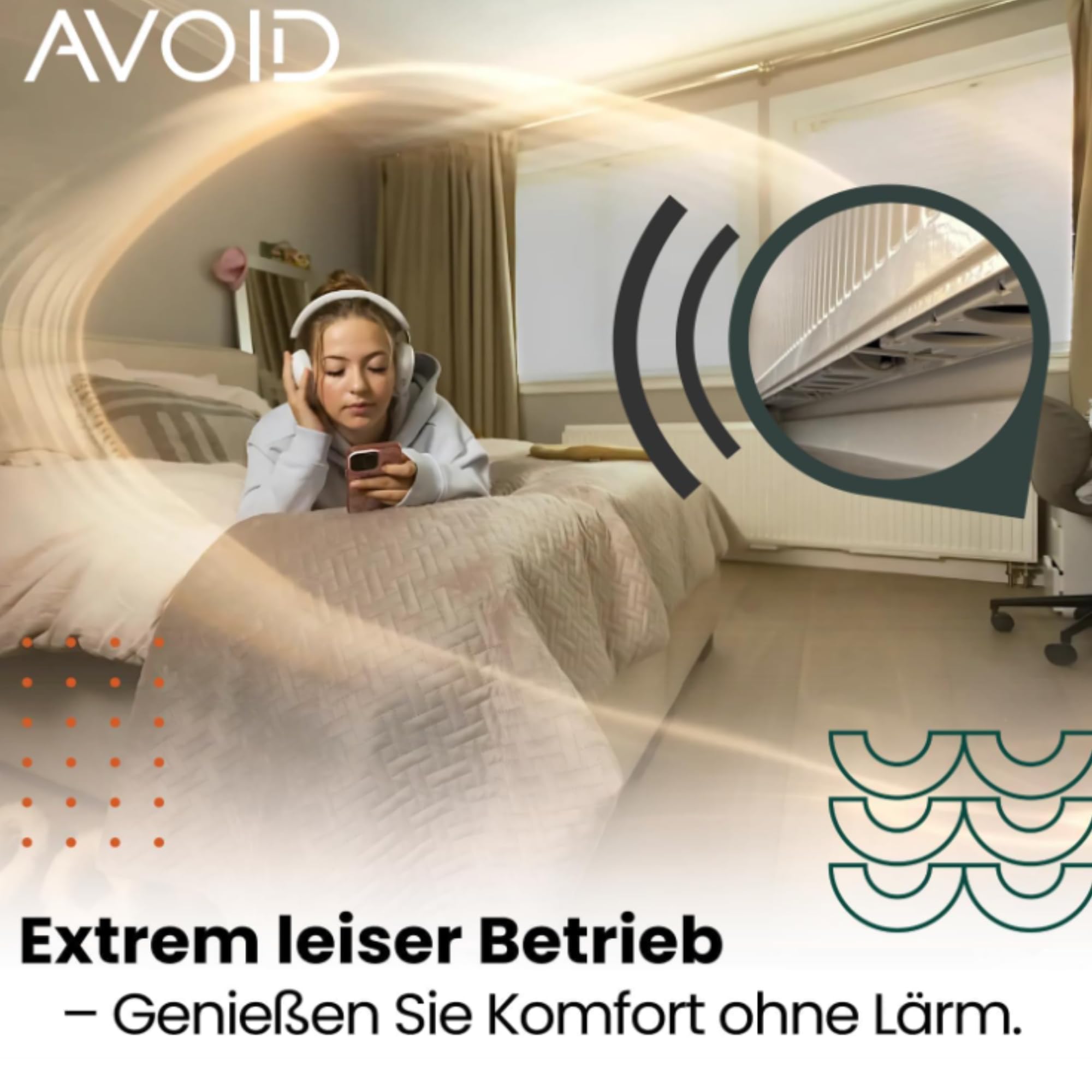 AVOID Heizkörper Ventilator Set Von 3 - Geliefert Mit Thermostat Heizung - Smart Air Technologie - Radiator Ventilator Lösung für Nachhaltigkeit in Ihrem Zuhause