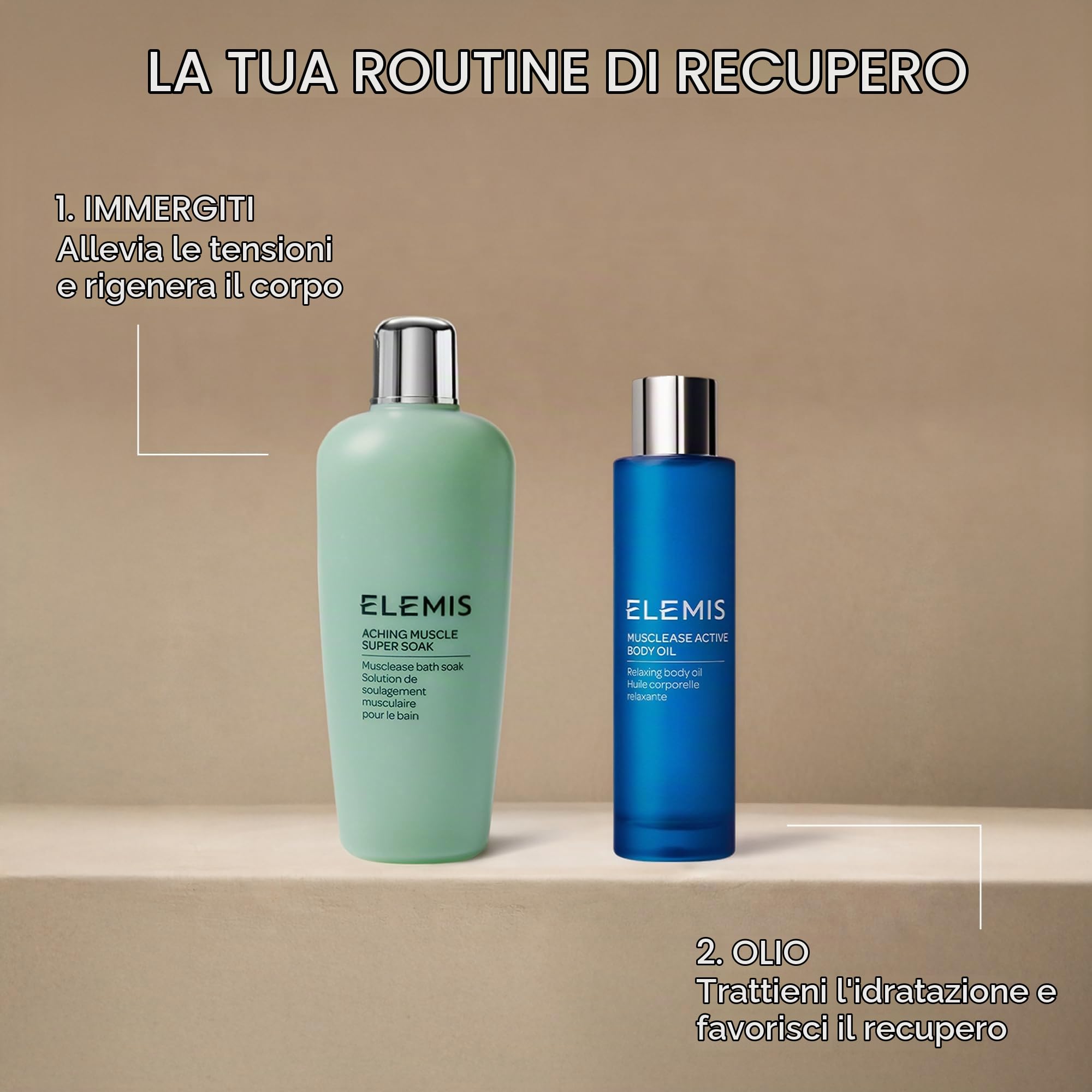 ELEMIS Musclease Active Body Oil, Olio Corpo Rilassante 100ml | Olio corpo leggero con rosmarino, pino e alghe, a rapido assorbimento, per rigenerare la pelle e calmare i sensi