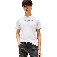Tommy Jeans Tjm Reg Linear Logo Tee Ext Dm0Dm20744, Maglietta a Maniche Corte