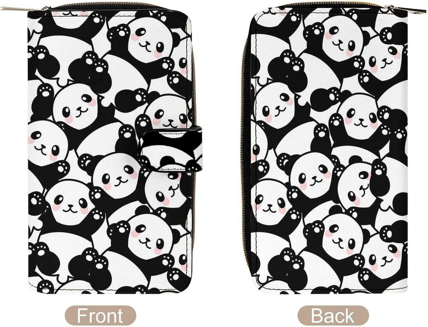 Cute Cartoon Panda Portable Leather Multifunctional Wallet