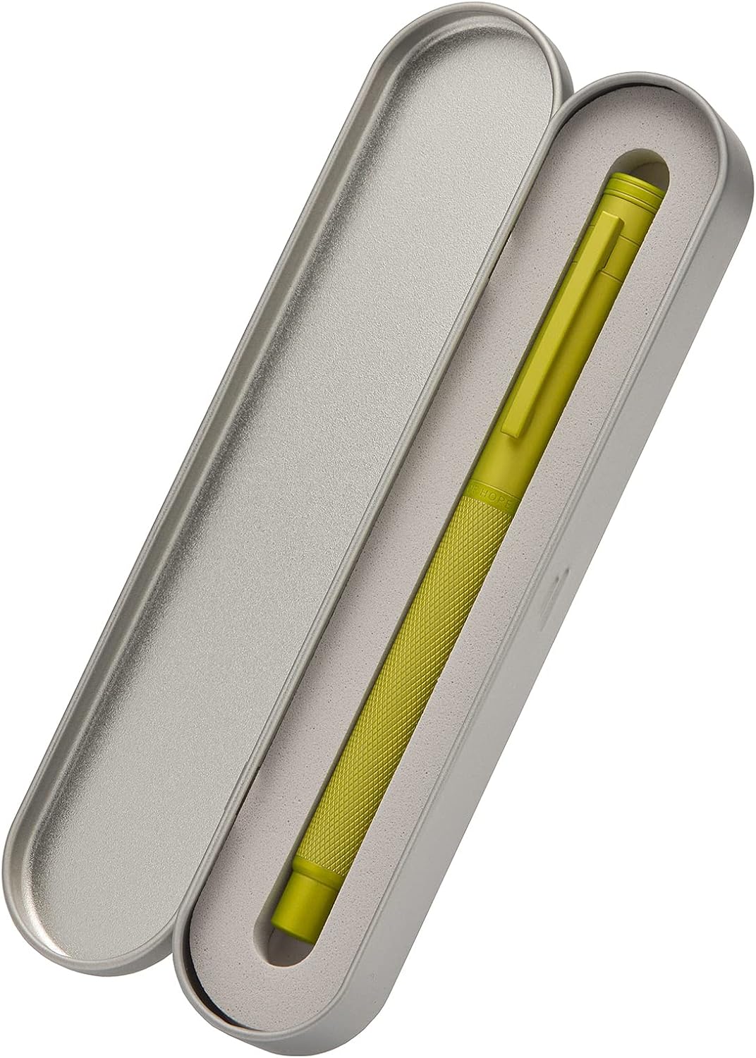 Hongdian 1851 Mustard Yellow Forest Fountain Pen Medium Nib, Classic Design with Converter and Metal Pen Case thumbnail