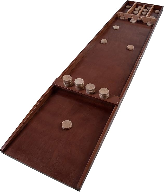 Unknown Shuffleboard Game with 30 Discs 200 x 41 cm