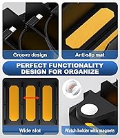 Vista 5 de Estación de carga para múltiples dispositivos, estación de carga múltiple Honcila 6 en 1 para teléfono celular, tableta, iPhone, iPad y más