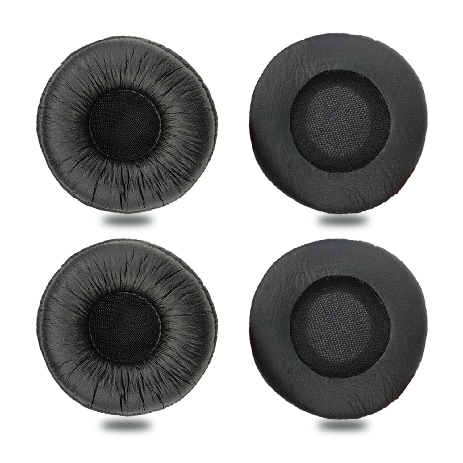 Ear Cushions for Plantronics Headset, 50mm Replacement Headphone Earpads Covers for Plantronics HW251N 510 520 Blackwire 3210 3220 3310 3320 Jabra PRO 920 930 9450 Biz 1500 1900 2400II-4 Pack