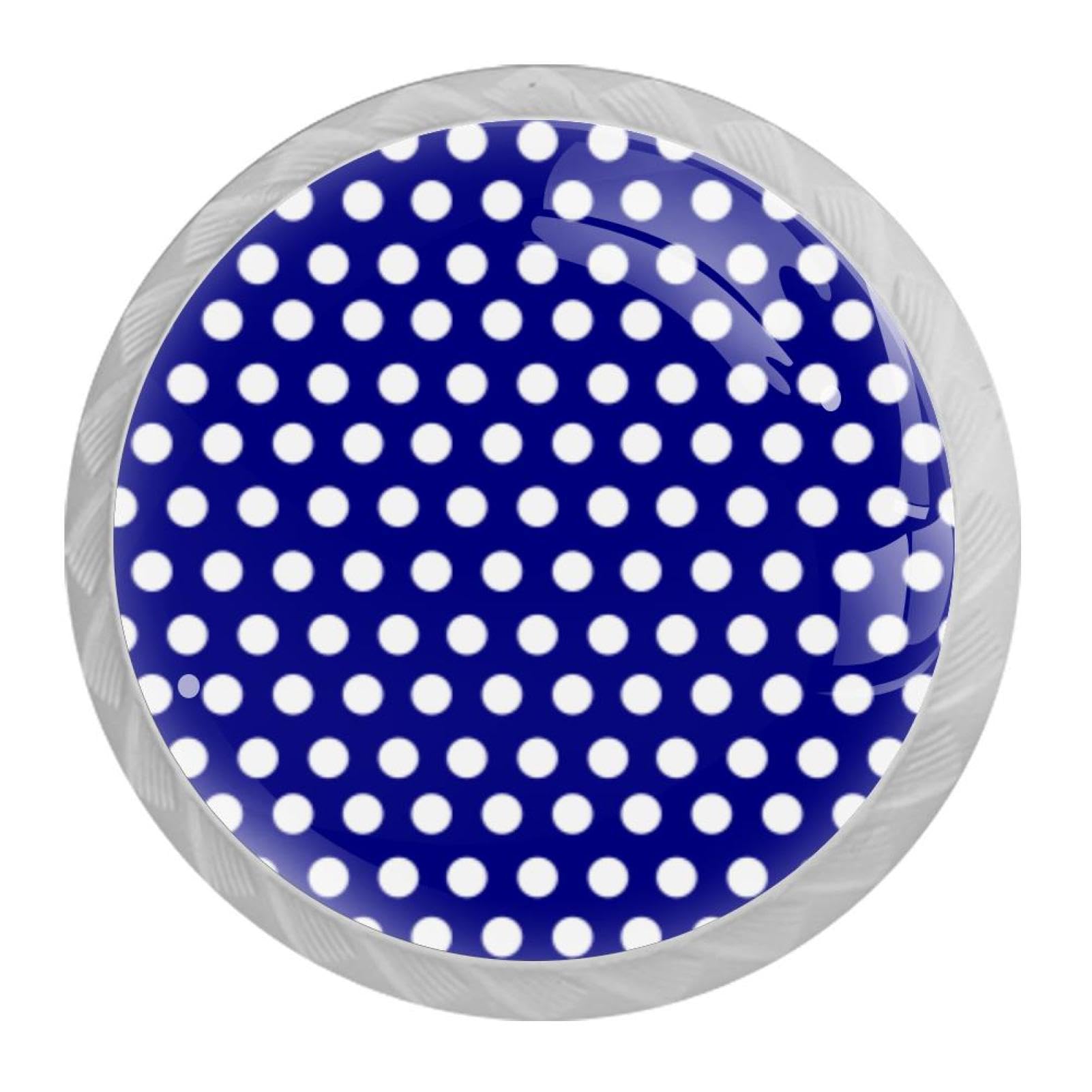 Tqmspg Multi06 4 Pieces Drawer Pulls Dots Pattern Door Knobs Dresser Handles For Kitchen Wardrobe Cupboard Hardware Furniture