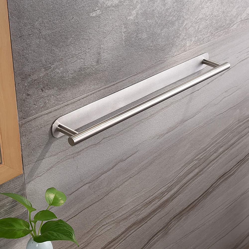 Portasciugamani da bagno senza trapano in acciaio inox SUS304 porta asciugamani da parete finitura spazzolata 30 cm 40 cm 55 cm – soluzione salvaspazio elegante
