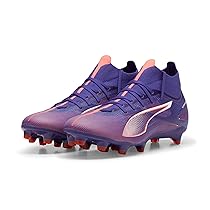 PUMA Ultra 5 Match+ FG, AG Wn’s, Soccer Shoe Donna, Lapis Lazuli White-Sunset Glow, 38.5 EU