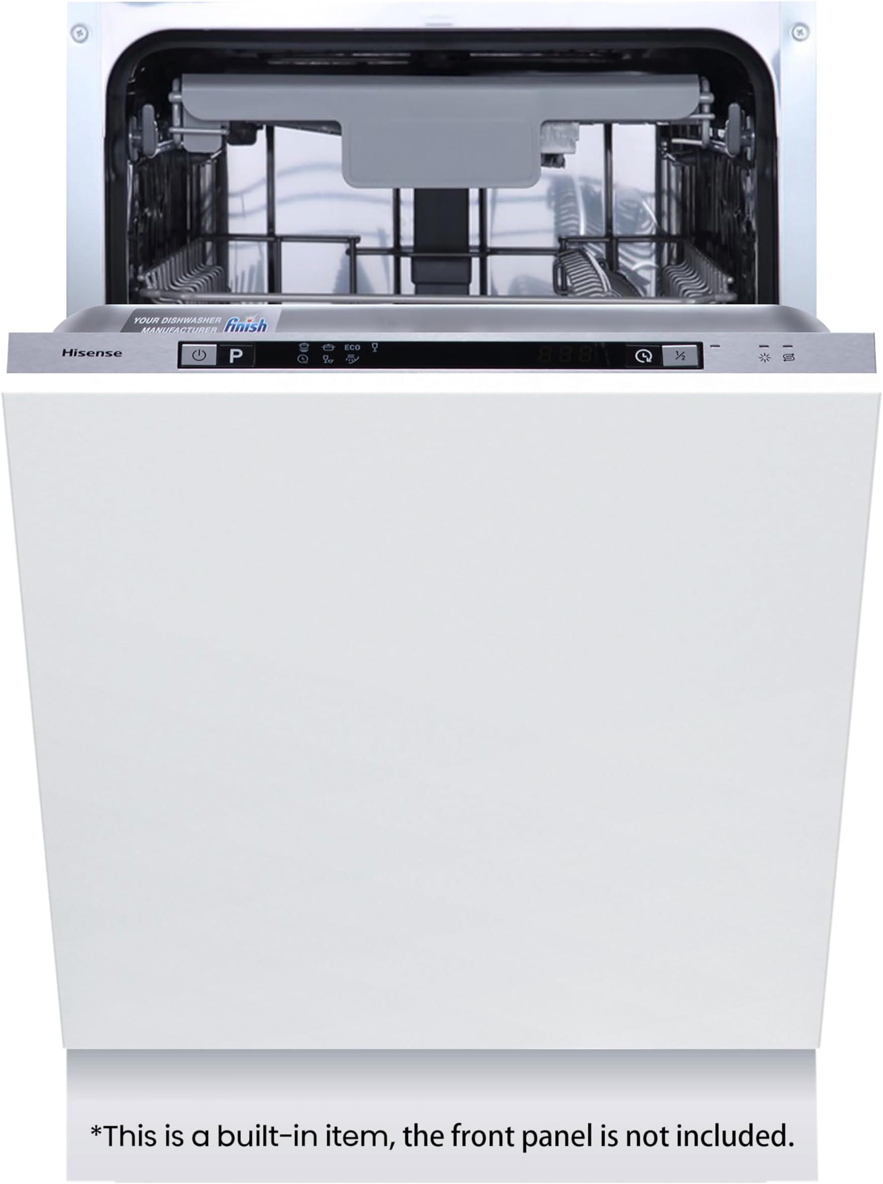 HV523E15UK 10 Places Slimline Fully Integrated Dishwasher White with 30 Minutes Quick Wash [Energy Class E]