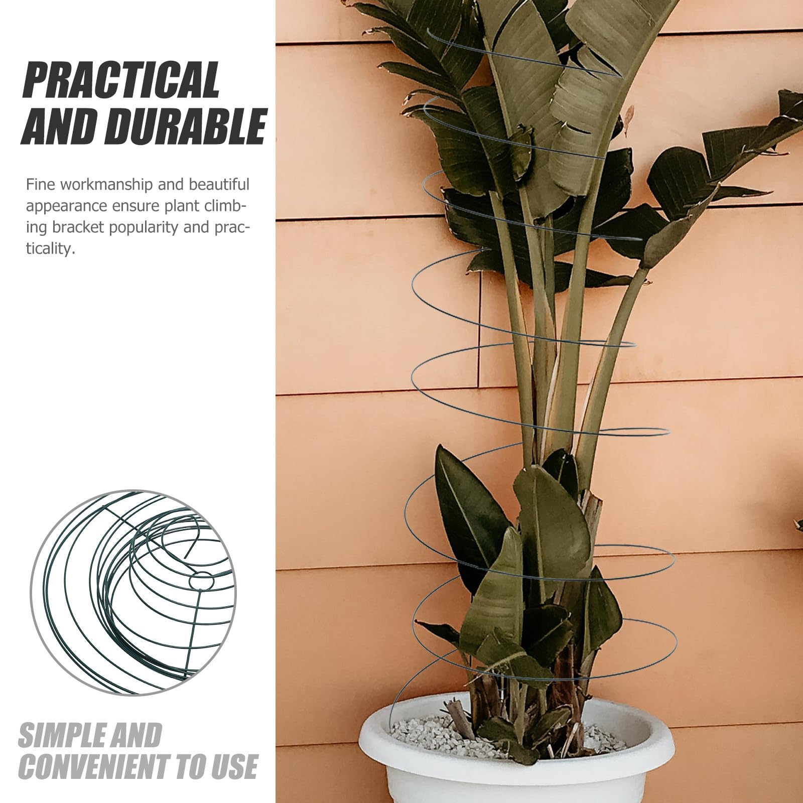 UKCOCO 2 Stück Spiral pflanzenstütze aus Rostfreiem Verstellbarer Tomatenkäfig für Garten und Balkon Langlebiges Rankgitter zur Pflanzenstütze für Gemüse Blumenpflanzen