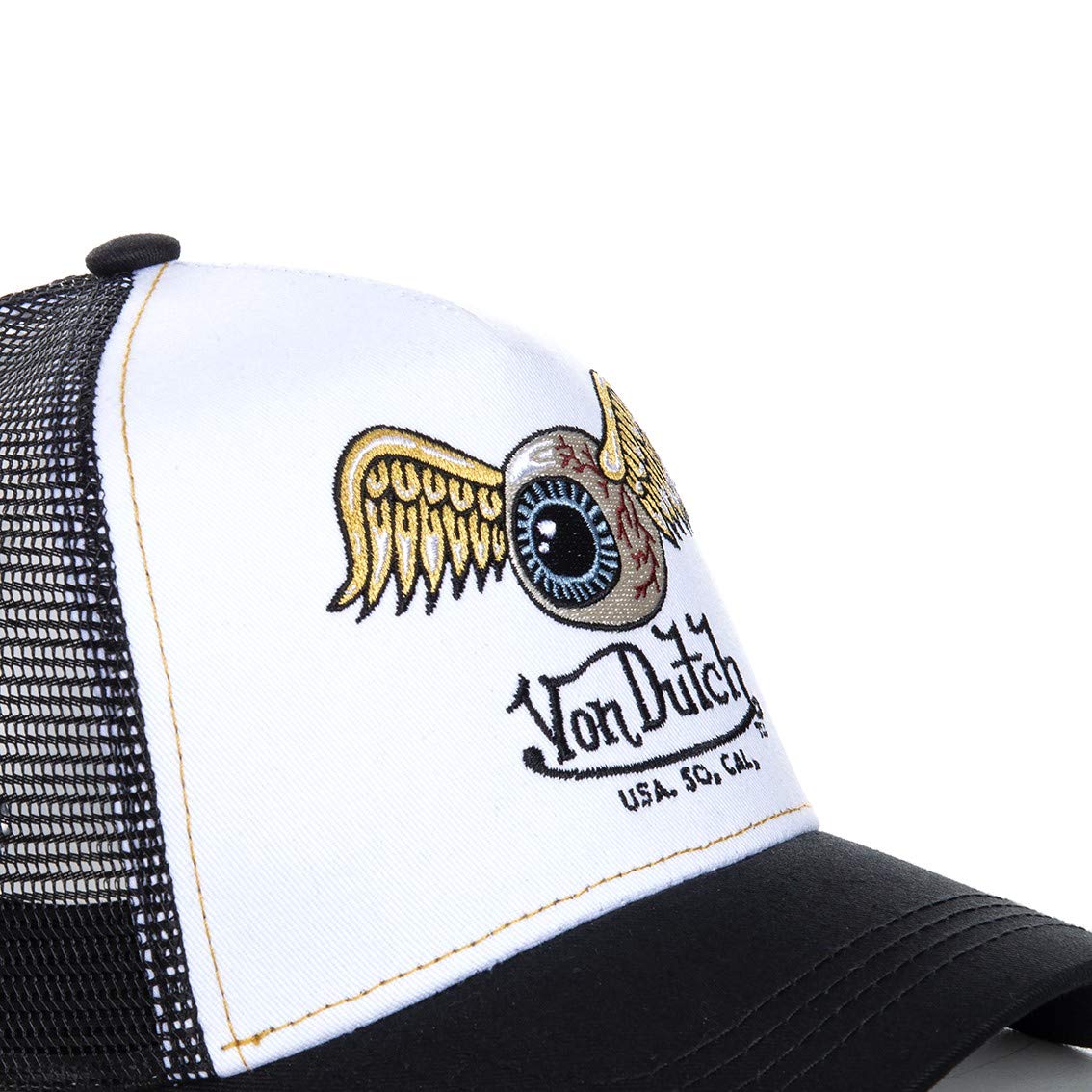 Von Dutch Casquette Homme & Femme Ajustable, Casquette Trucker, Original, Doux et sans Déformation
