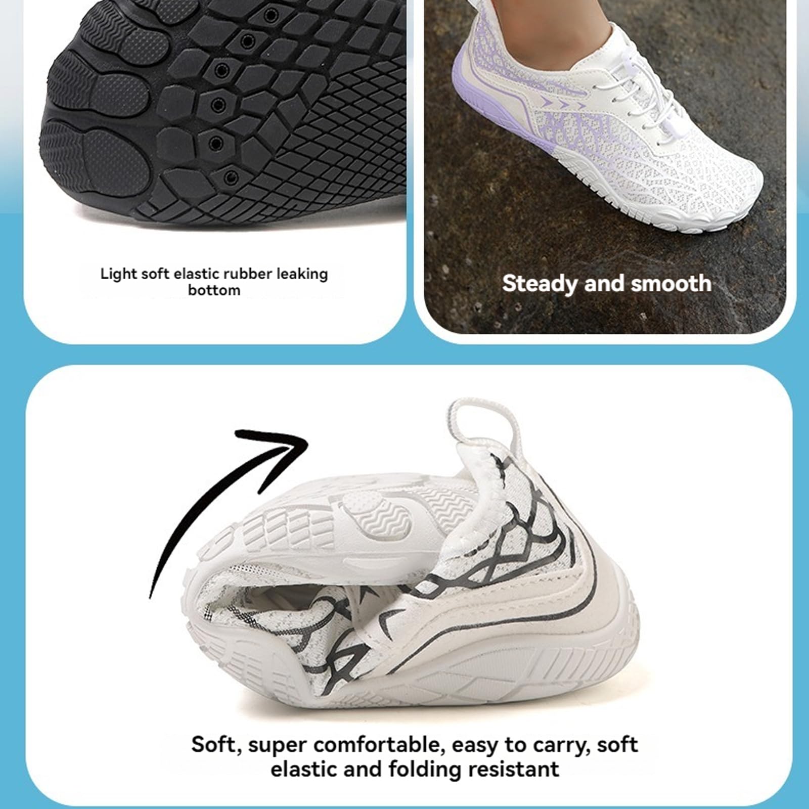 HF Stride Shoes Women Slip On Wide Toe Box Shoes Women Hike Barefoot Sneakers Healthy & Non-Slip Barefoot ShoesWomen Hiking Footwear Men Lightweight Walking Sneakers Unisex — view 5