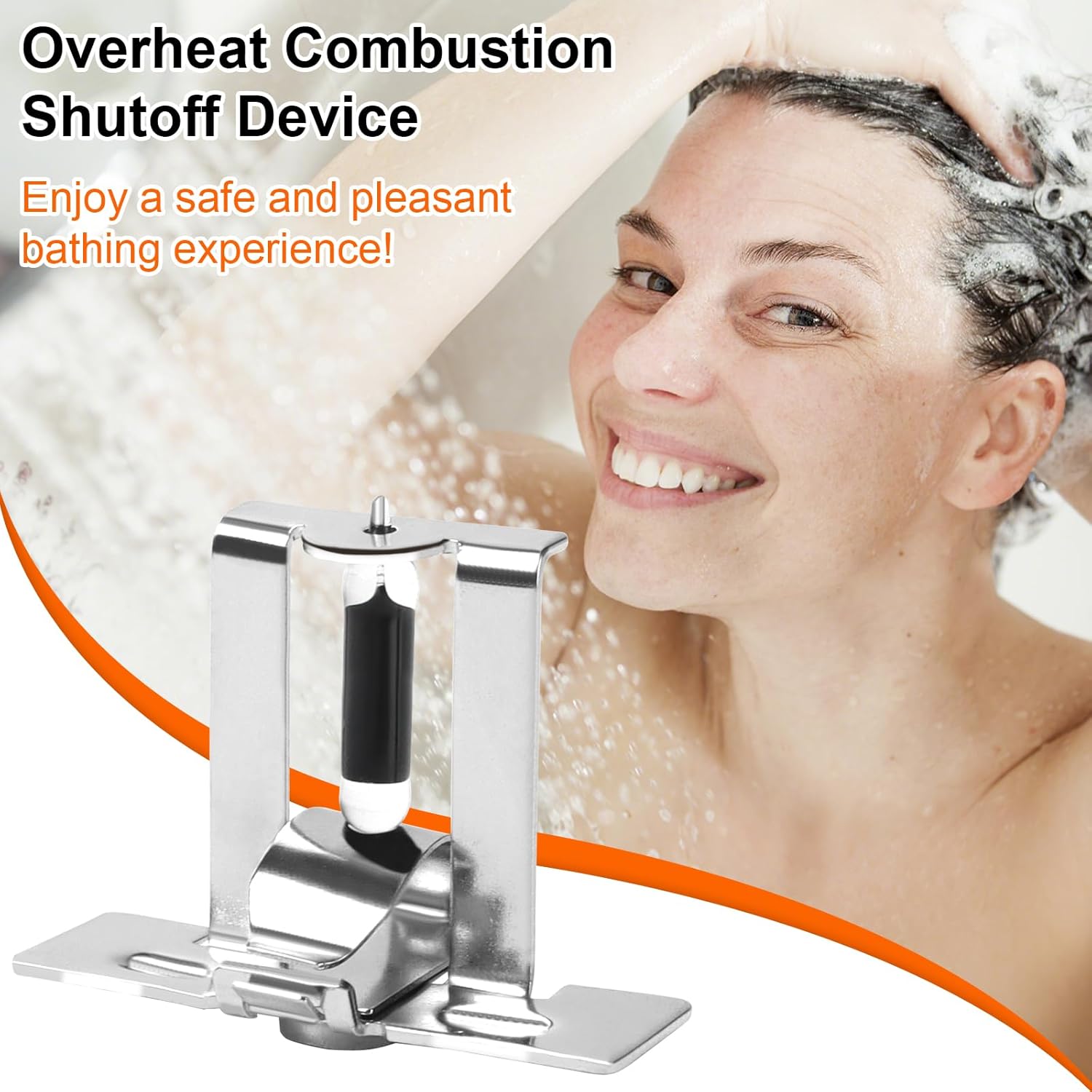 FVIR Combustion Shutoff Device Assembly, Replacement Kit for Rheem, Richmond, Ruud, GE Water Heater Parts - Thermal Release Safety Device, Water Heater Burning Shutoff Device & Combustion Controller