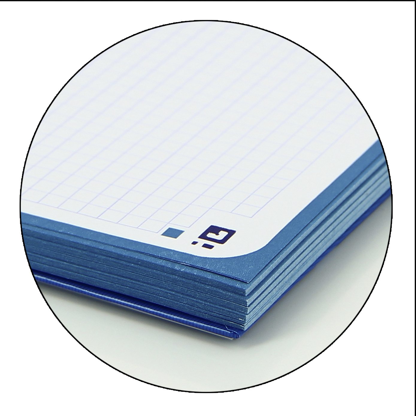 Oxford Classic – opakowanie 5 spirali, z twardą okładką, 5 x 5 cm, kolor granatowy