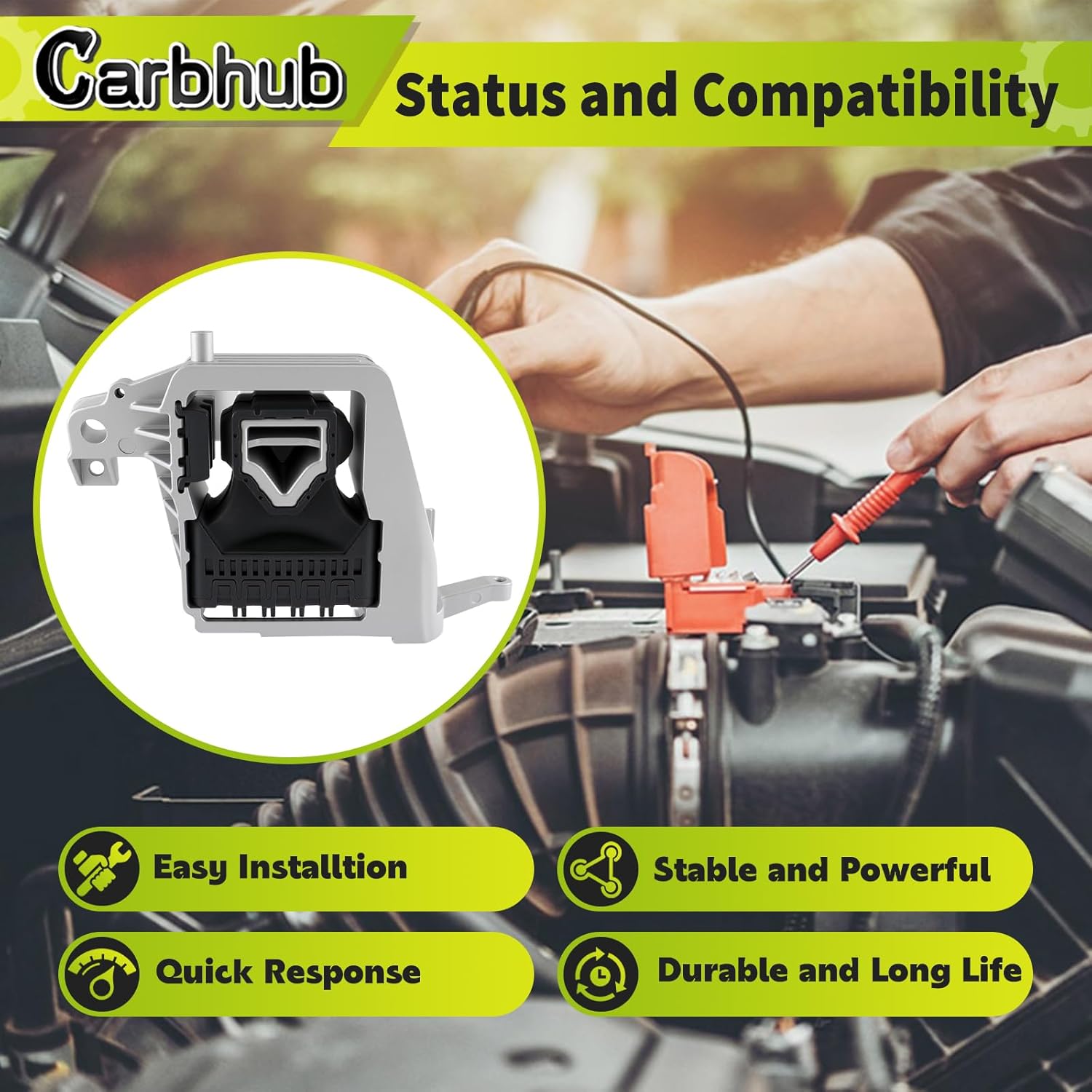 Carbhub 22116885934 Right Engine Motor Mount Compatible with BMW X1 2016-2021, X2 2018-2021, 228I 2020-2021 for Mini Cooper 2015-2021 Clubman 2016-2021 Countryman 2017-2021 Replace EM-7413 22116875626