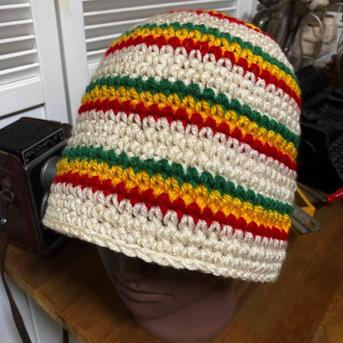 Amazon.co.jp: 201 ラスタカラー バケットハット クラッシャーハット