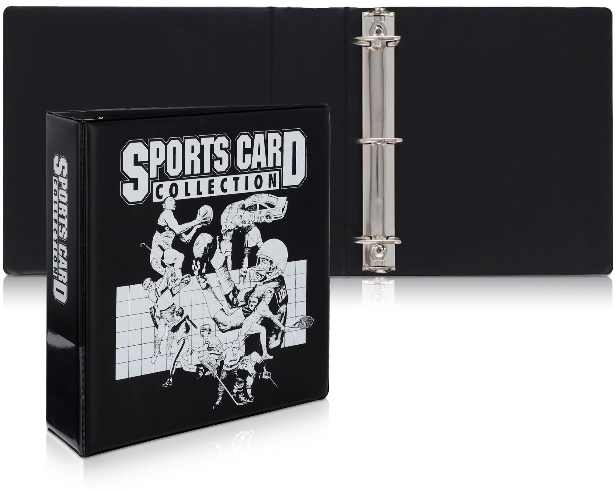Amazon.com: BCW 3-Inch Sports Card Album Binder | Durable Black D