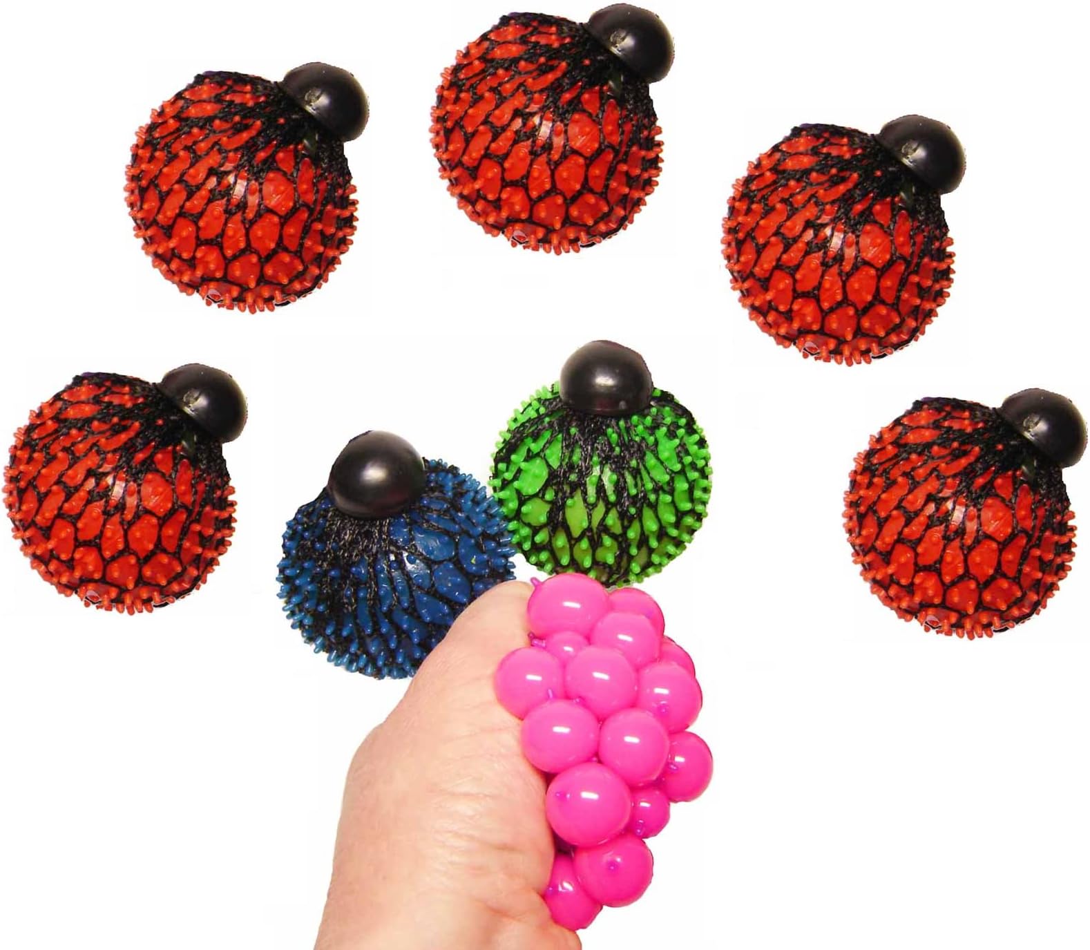 Squishy Mesh Ball Fidget Toys, Stress Balls Alleviate Tension, Anxiety, Improve Your Focus and Stress Relief for Adults and Kids - Squishy Toys Gifts (Squishy Mesh, 1)
