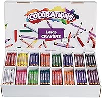 Colorations Jumbo Crayons Classroom Pack: 400 Count, 16 Vibrant Colors, Non-Toxic Bulk for Toddlers & Kids Art Supplies