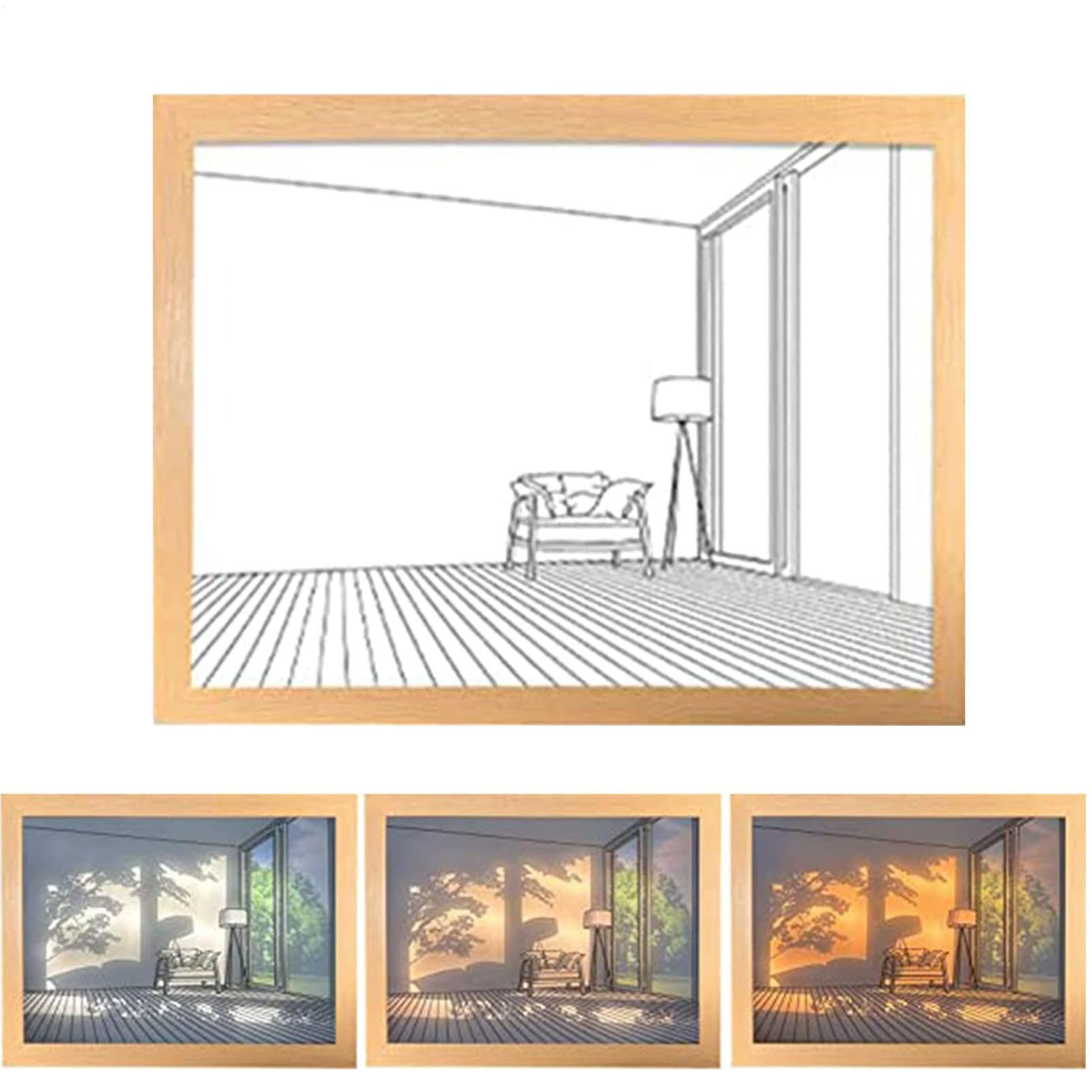 Lampe de chevet réglable et créative avec