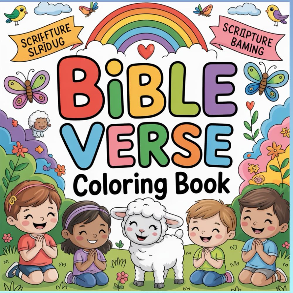 Bible Verse Coloring Book: 71 Inspiring Scriptures to Teach Faith, Confidence & Creativity for Kids