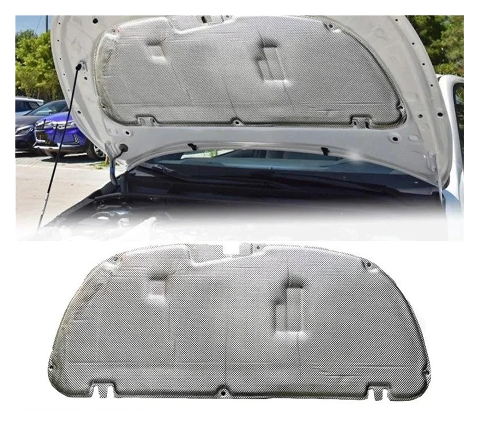 for Toyota for Corolla for Sedan 2019 2020 2021 Car Front Engine Hood Insulation Cotton Sound Heat Fire Foam Pad PET Soundproof Mat Cover Engine Insulation pad