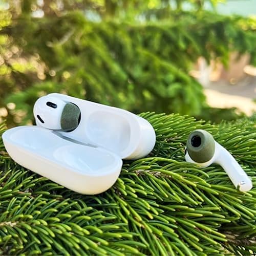 Miniatura 5 de Comply Almohadillas de espuma para Apple AirPods Pro Generation 1 y 2 color verde pino, máxima comodidad  Ajuste inquebrantable  Surtido SML, 3 pares