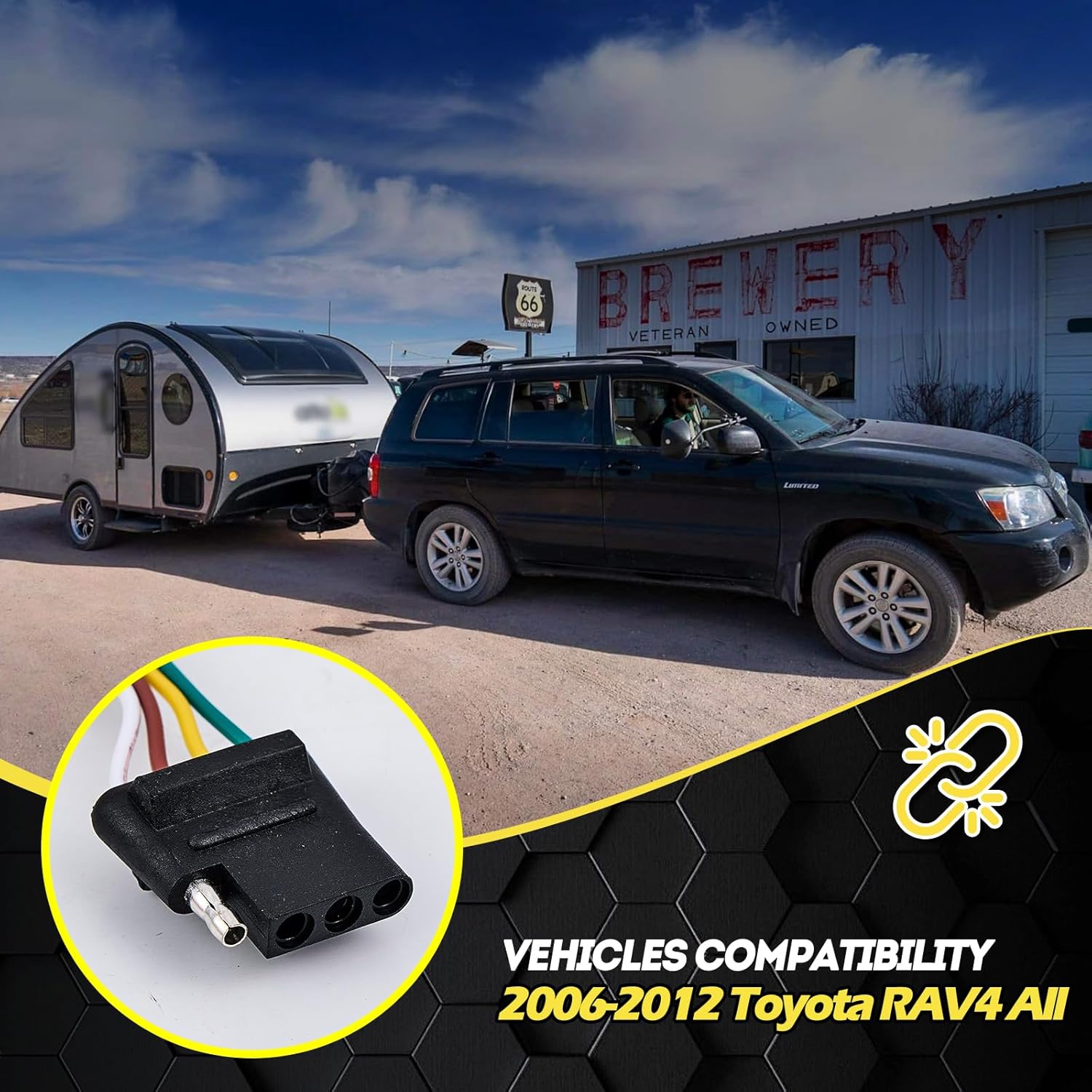 Trailer Wiring Harness for Toyota RAV4 2006-2012 RAV4 Trailer Tow Wiring 4-Pin 56165