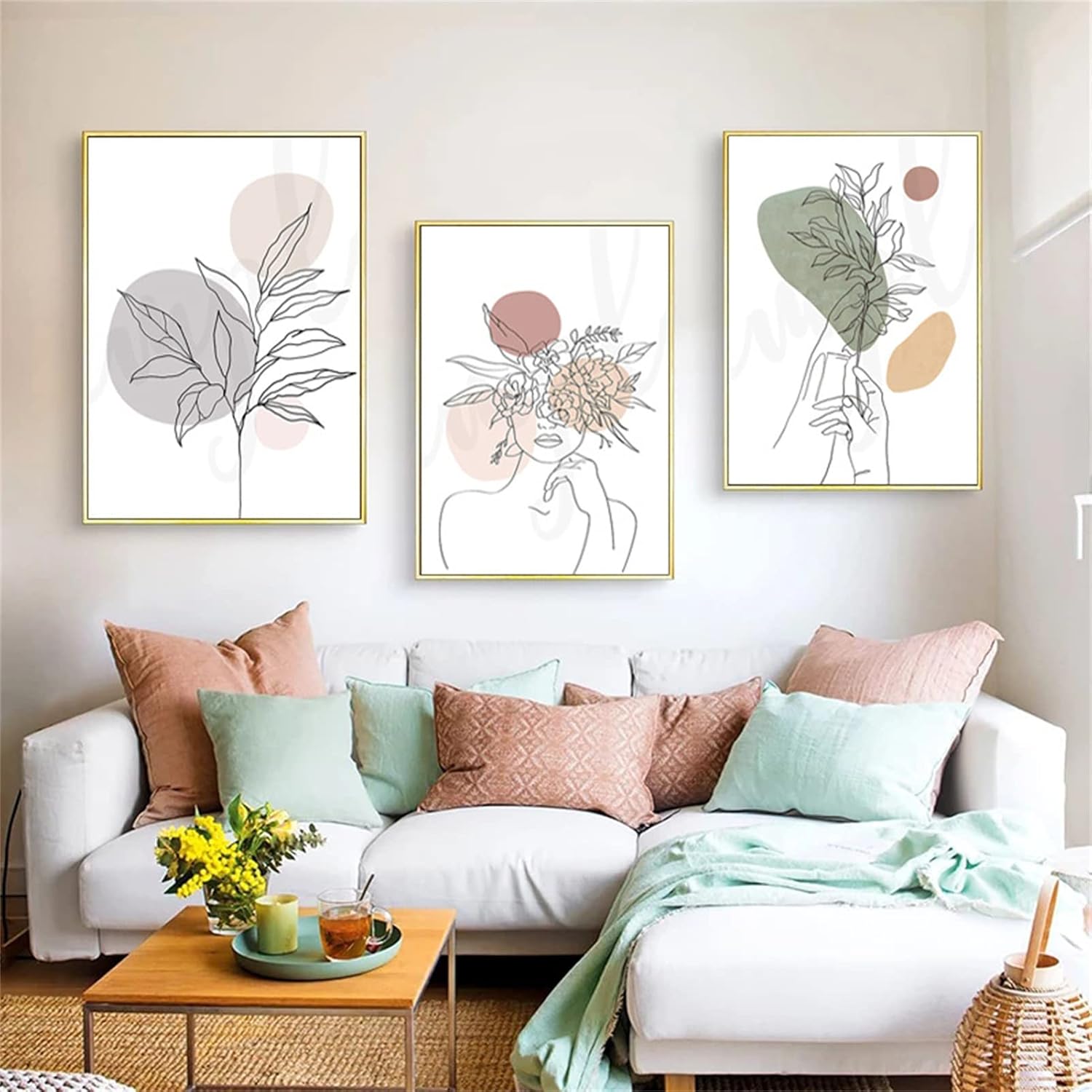 Amazon.de: TROYSINC 3er Poster Set, Premium Abstrakte Leinwandbilder