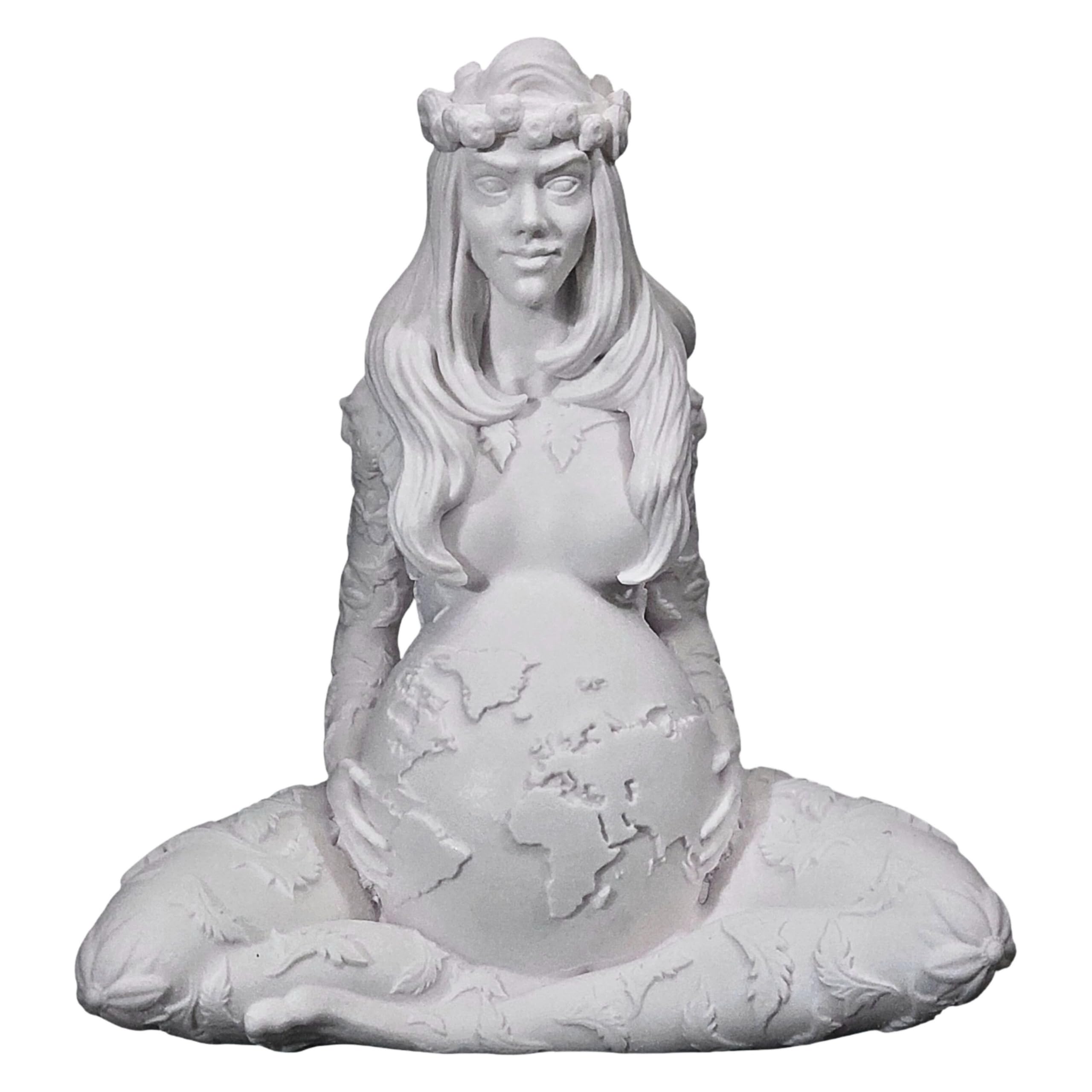Gaia Matka Ziemia Statua Alabaster Figurka Natura Symbol Rzeźba