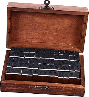 VILLCASE Scrapbook 1 Box English Alphabet Stamp Paint Sets Wooden Stamps Stampers for Stationary Set Retro Decorative Wood Seal Stamps Set English Letters Stamps Seal