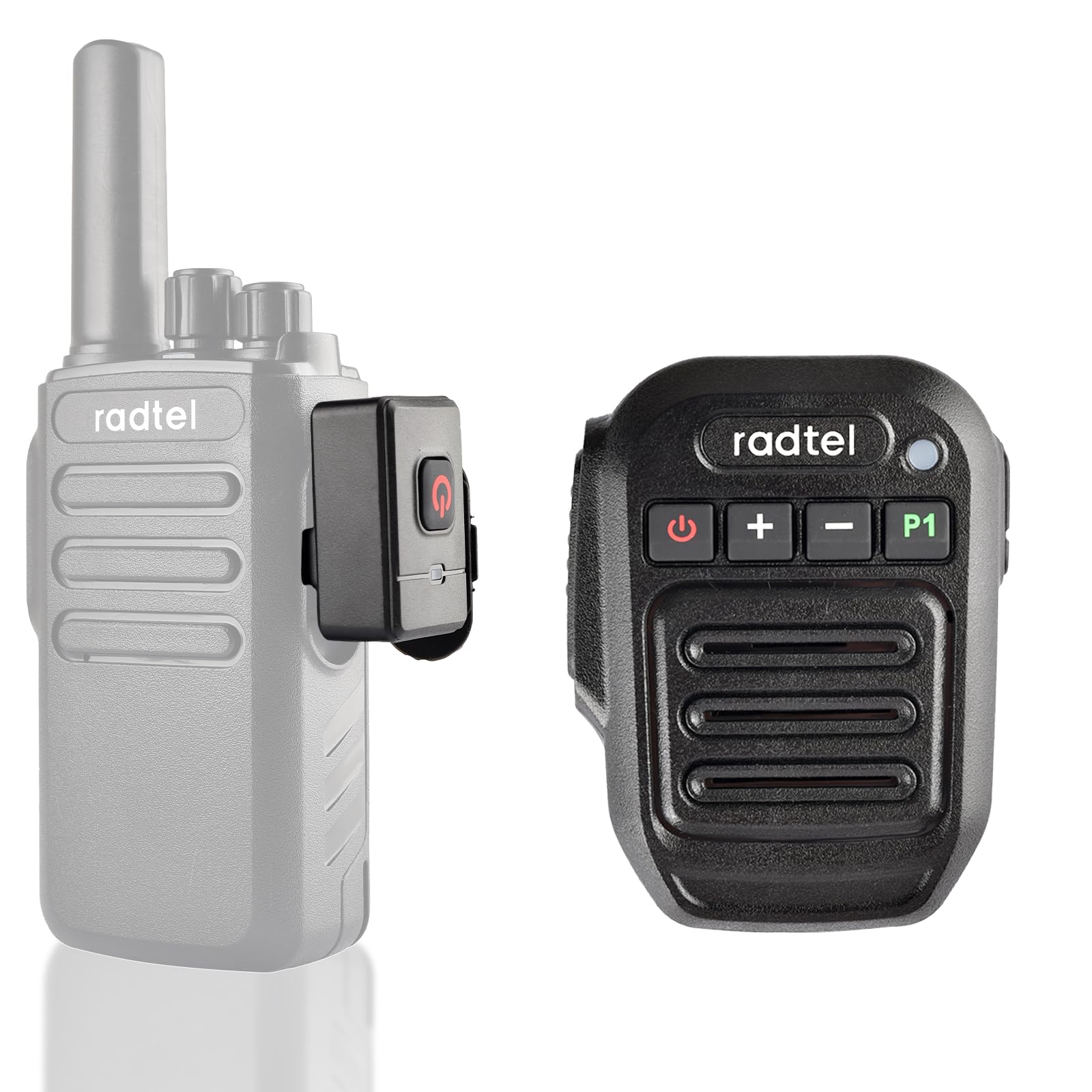 Walkie Talkie Bluetooth Handheld Speaker Mic Compatible with BaoFeng UV-5R BF-F8HP 5RM Quansheng Radios uv-k5 uv-k6 TD-H3 Radtel RT-900 RT-860 (