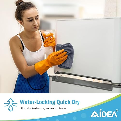 Miniatura 70 de AIDEA Paño de limpieza de microfibra, paquete de 24 toallas de microfibra suave para automóviles, trapos de limpieza absorbentes, paños de lavado